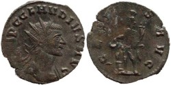 Ancient Coins - Claudius II AE Antoninianus - GENIVS AVG