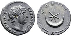 Ancient Coins - Ancient Roman silver coin of the Emperor Hadrian - COS III