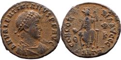 Ancient Coins - Ancient Roman coin of Valentinian II as Augustus minted in Antioch