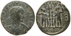 Ancient Coins - Constantius II 337-361AD GLORIA EXERCITVS - Rome Mint