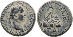 Ancient Coins - Ancient Roman Provincial coin of the Emperor Domitian minted in Caesaria, Cappadocia