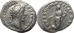 Ancient Coins - Roman coin of Marcus Aurelius AR silver denarius -  TR P XXII IMP V COS III