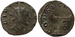 Ancient Coins - Claudius II AE Antoninianus - CONSECRATIO