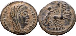Ancient Coins - VF+++ Ancient Roman coin of Constantine I the Great reaching for the Hand of God