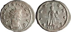 Ancient Coins - Ancient Roman silvered coin of the Emperor Gallienus as Augustus - VIRTVS AVG - Hercules