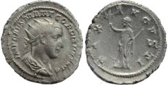 Ancient Coins - Gordian III AR silver antoninianus - PAX AVGVSTI - Convex strike