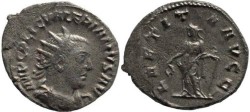 Ancient Coins - Valerian I silver antoninianus - LAETITIA AVGG