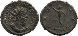 Ancient Coins - Postumus silvered antoninianus - PAX AVG