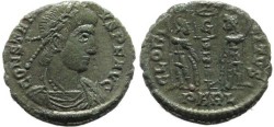 Ancient Coins - Constantius II - GLORIA EXERCITVS - Arles