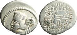 Ancient Coins - Ancient Kings of Parthia silver drachm Artabanus II or Artabanus III minted in Ecbatana