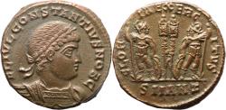 Ancient Coins - Ancient Roman coin of Constantius II minted in Antioch - GLORIA EXERCITVS