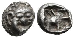 Ancient Coins - Ancient Greek silver coin from Parion, Mysia circa 5th Century BC