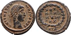 Ancient Coins - VF++ Ancient Roman coin of Constantius II - VOT XX MVLT XXX - Cyzicus Mint
