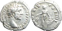 Ancient Coins - Ancient Roman silver denarius of the Emperor Antoninus Pius minted in Rome