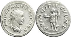 Ancient Coins - Ancient Roman silver coin of Philip II as Caesar minted in Rome