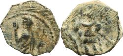 Ancient Coins - Ancient Nabatean coin of Aretas IV and Shuqailat circa 9 BC - 40 AD