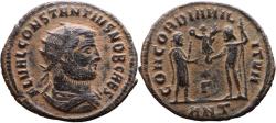 Ancient Coins - Ancient Roman coin of the Emperor Constantius I 293-306 AD