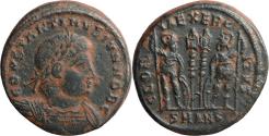 Ancient Coins - Ancient Roman coin of Constantine II minted in Antioch - GLORIA EXERCITVS
