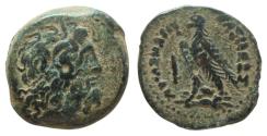 Ancient Coins - Ancient Egyptian coin of Ptolemy III Euergetes 246-222 BC minted in Tyre