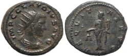 Ancient Coins - Claudius II Antoninianus - AEQVITAS AVG