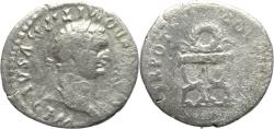 Ancient Coins - Ancient Roman silver denarius of the Emperor Domitian minted in Rome
