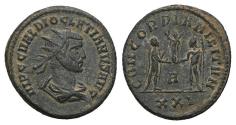Ancient Coins - VF++ Ancient Roman coin of the Emperor Diocletian minted in Antioch - CONCORDIA MILITVM