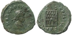 Ancient Coins - Arcadius AE4 - GLORIA REIPVBLICE - Thessalonica