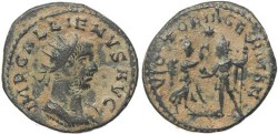 Ancient Coins - Roman coin of Gallienus antoninianus - VICTORIA GERMAN