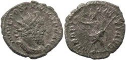 Ancient Coins - Postumus AR antoninianus - SERAPI COMITI AVG, Serapis standing