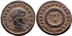 Ancient Coins - Mint state Ancient Roman coin of Constantine II as Caesar minted in Siscia - CAESARVM NOSTRORVM