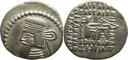 Ancient Coins - Ancient Kings of Parthia silver drachm of Vologases III 105-147 AD minted in Ecbatana