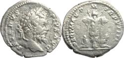 Ancient Coins - Ancient Roman silver denarius of the Emperor Septimius Severus - Bound captives