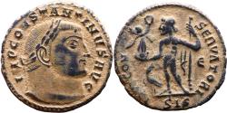 Ancient Coins - Ancient Roman coin of Constantine I as Augustus minted in Siscia