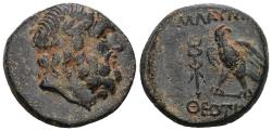 Ancient Coins - Ancient Greek coin minted in Blaundos, Lydia 2nd to 1st century BC - Zeus and Eagle