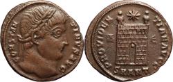 Ancient Coins - Ancient Roman coin of Constantine I minted in Antioch - PROVIDENTIAE AVGG - Campgate with 9 levels