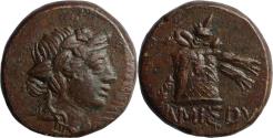 Ancient Coins - VF+ Ancient Greek coin from Pontos, Amisos 120-63BC Dionysos with Cista Mystica