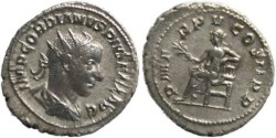 Ancient Coins - Gordian III 238-244AD Antoninianus - Apollo seated