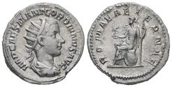 Ancient Coins - EF+/aEF Ancient Roman silver coin of the Emperor Gordian III minted in Rome