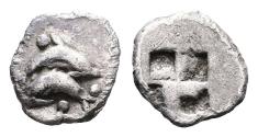 Ancient Coins - Ancient Thracian silver coin from Thasos, Thrace circa 500-480BC