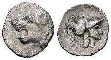 Ancient Coins - Ancient Greek coin from Side, Pamphylia 3rd-2nd centuries BC - Roaring Lion and Athena