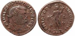 Ancient Coins - Roman coin of Constantius I Ae large follis - GENIO POPVLI ROMANI - Antioch 