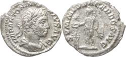 Ancient Coins - Roman silver denarius of Elagabalus - Emperor Sacrificing