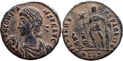 Ancient Coins - EF+ Ancient Roman coin of Constans as Augustus struck in Alexandria, Egypt