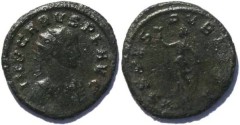 Ancient Coins - CARUS, 282-283AD Antoninianus, Spes walking holding flower