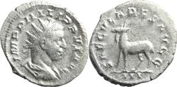 Ancient Coins - Ancient Roman silver coin of Philip II as Caesar minted in Rome - Saecular games issue