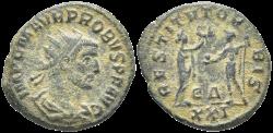 Ancient Coins - Ancient Roman coin of the Emperor Probus as Augustus minted in Antioch - RESTITVT ORBIS
