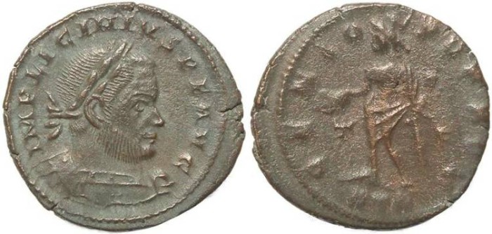 Ancient Coins - Ancient Roman coin of Licinius I - GENIO POP ROM - Treveri Mint 