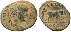 Ancient Coins - Elagabalus - Petra, Arabia AE20