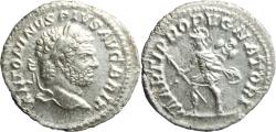 Ancient Coins - VF+++ Ancient Roman silver denarius of Caracalla as Augustus minted in Rome