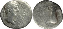 Ancient Coins - Ancient Roman silver coin of the Emperor Hadrian minted in Caesaria, Cappadocia - Club of Herakles
